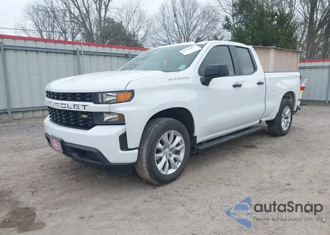 2020 Chevrolet Silverado 1500 2Wd Double Cab Standard Bed Custom из США, поврежденный, VIN 1GCRWBEK9LZ168070